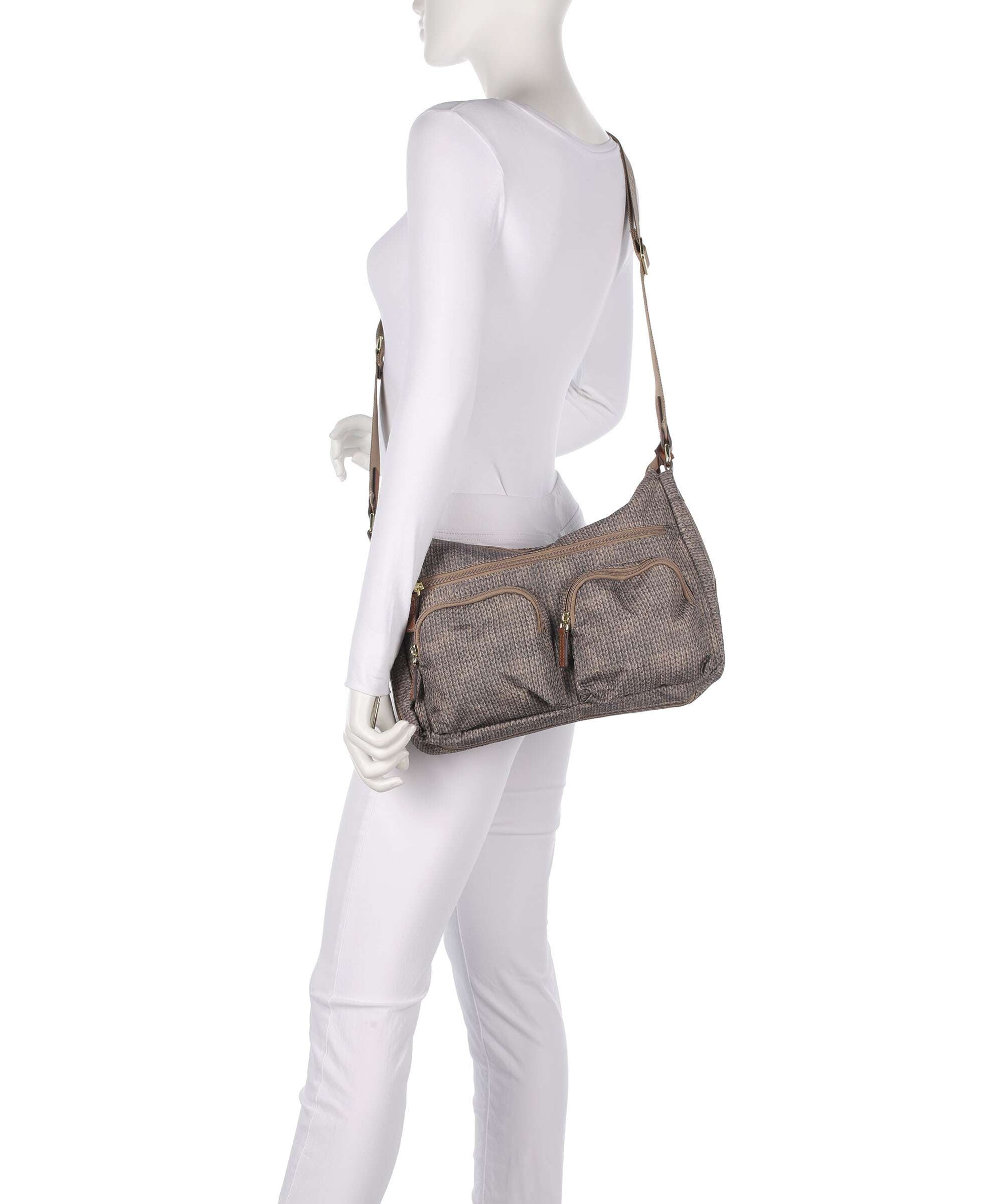 Brics X-Collection Crossbody bag wool nut