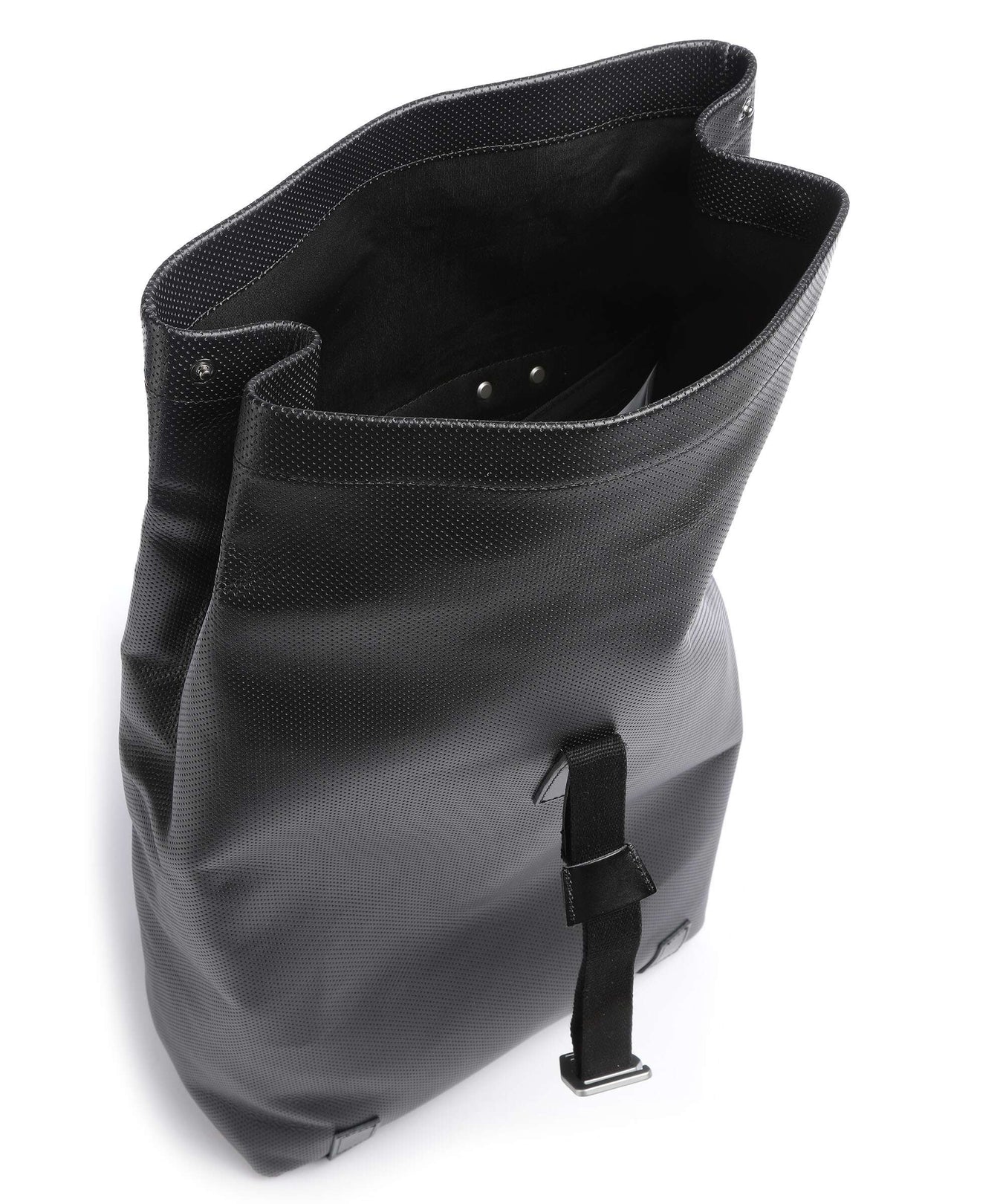 Brooks England Pickwick Reflective Leather Large Rolltop backpack black