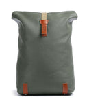 Brooks England Pickwick Cotton Canvas Large Rullattava reppu sage green/honey details