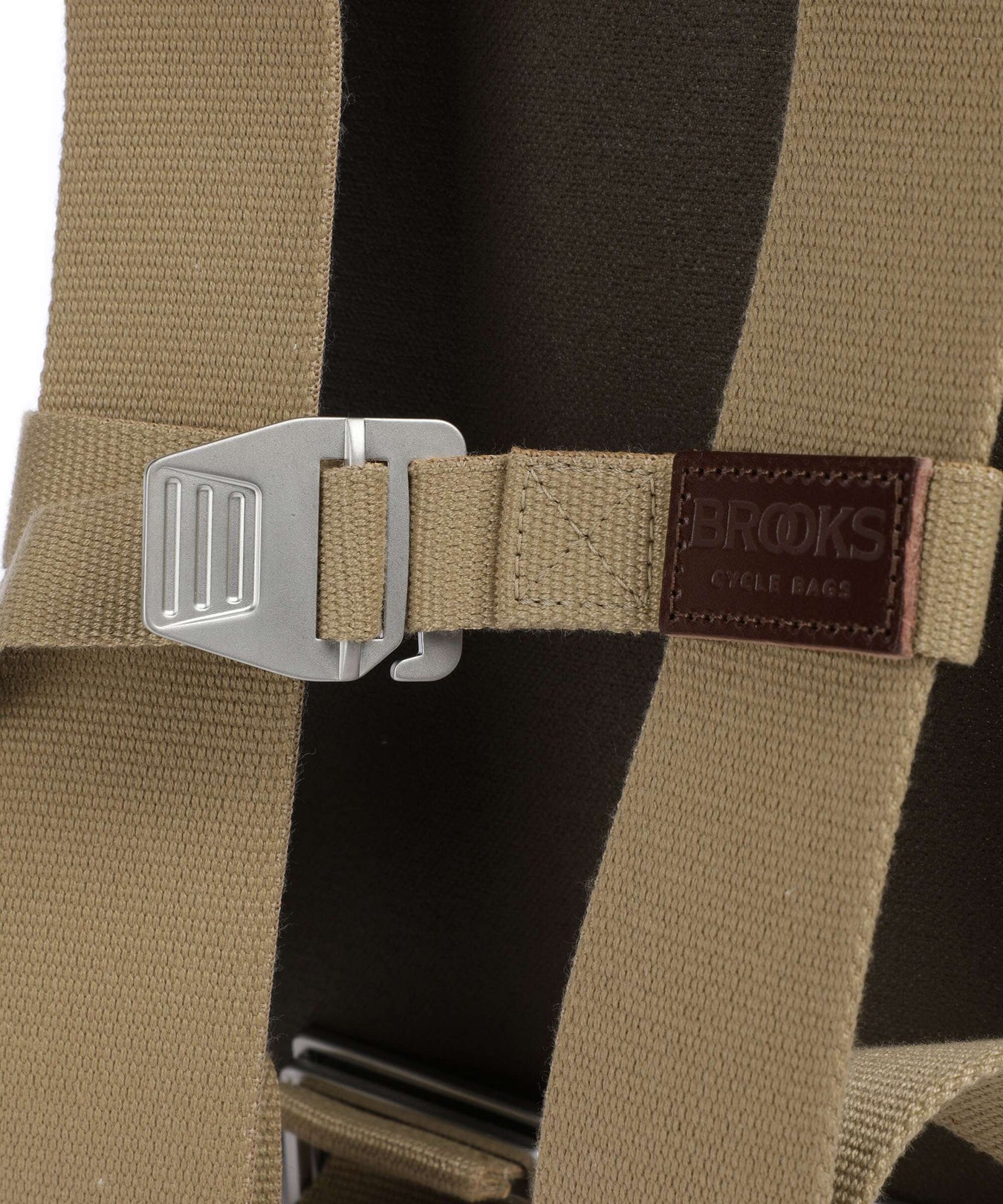 Brooks England Pickwick Patchwork Large Rolltop backpack moss