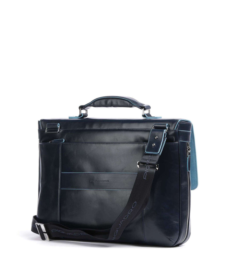 Piquadro Blue Square Briefcase blu