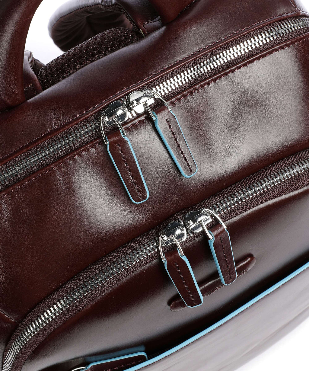 Piquadro Blue Square Laptop backpack mahogany