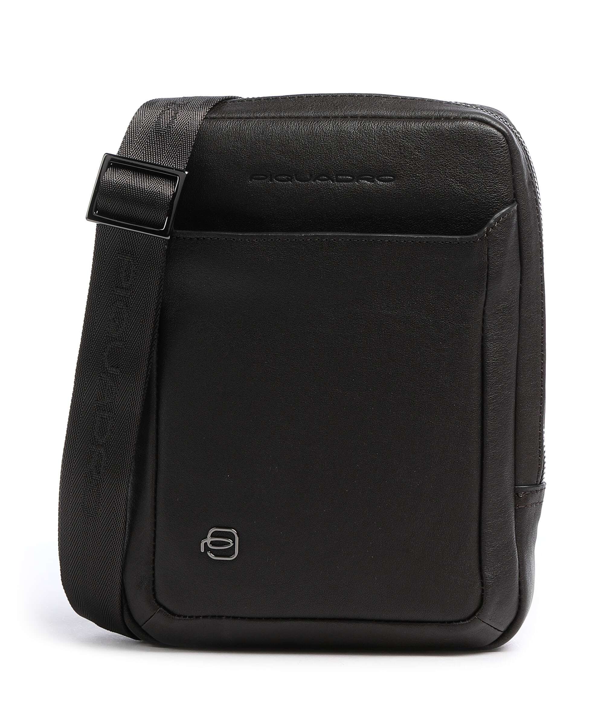 Piquadro Black Square Crossbody bag testa di moro