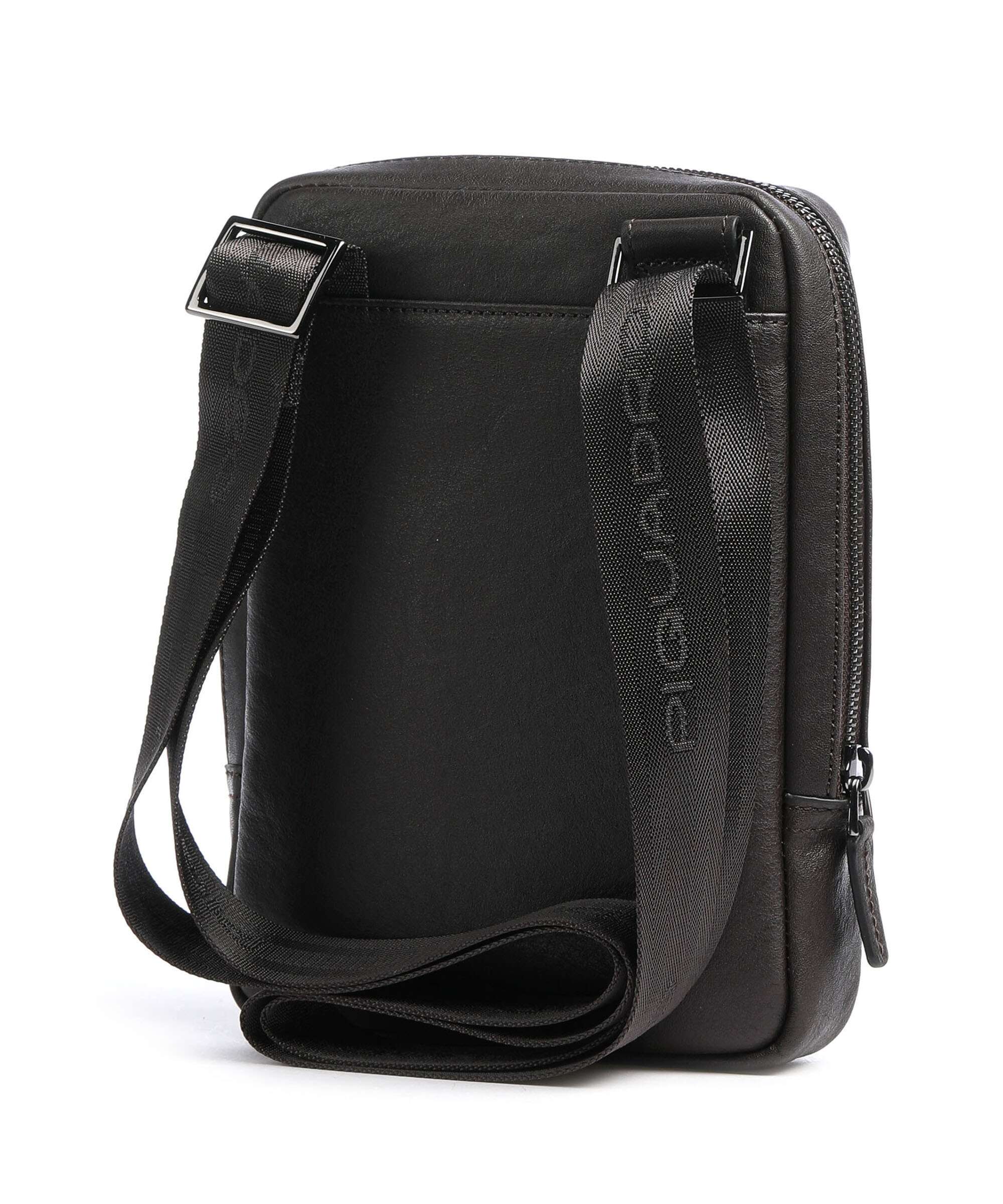 Piquadro Black Square Crossbody bag testa di moro