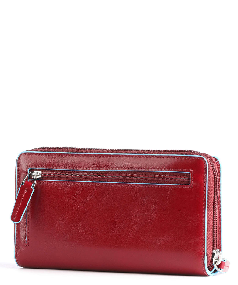 Piquadro Blue Square Wallet red