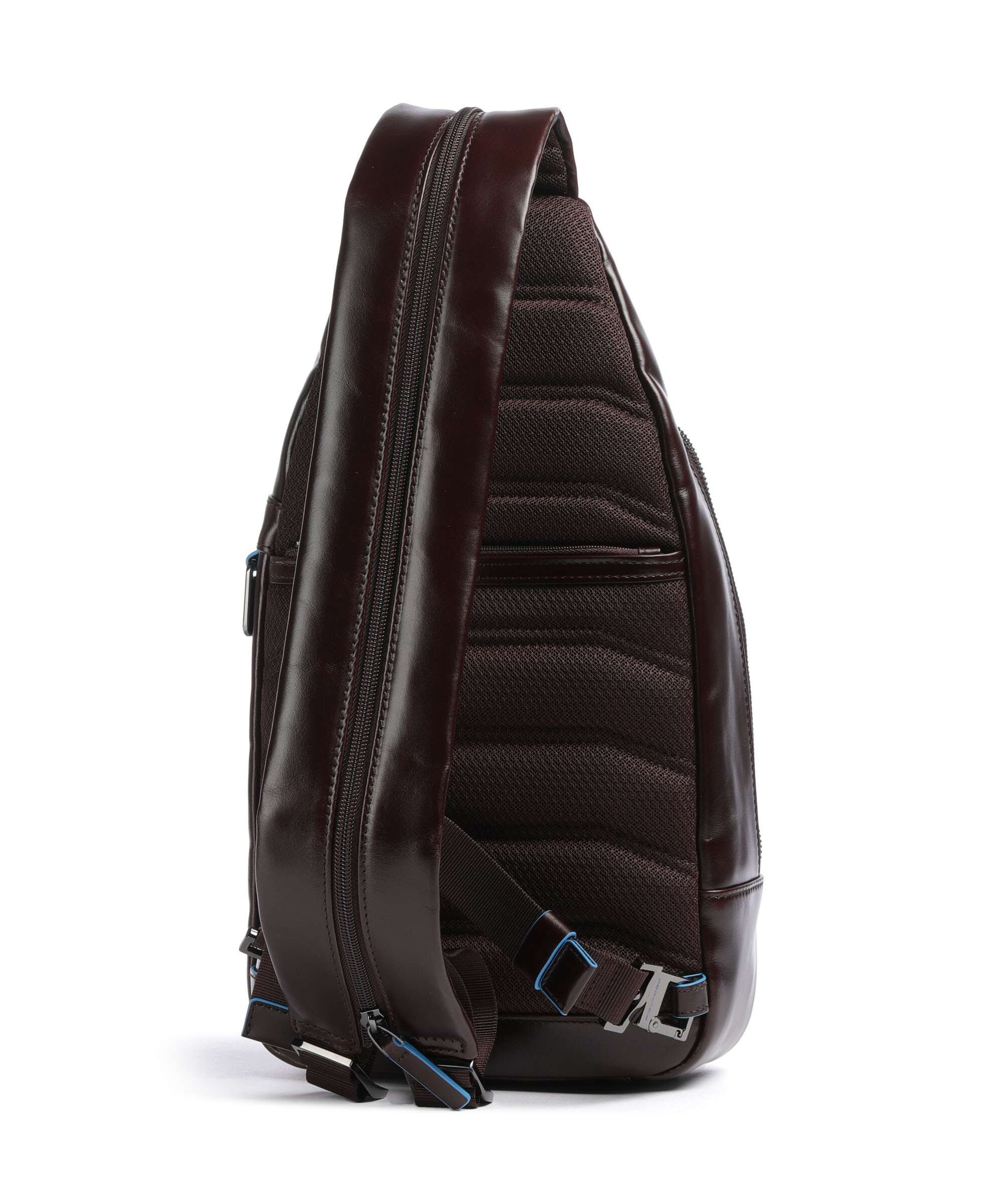 Piquadro Blue Square Sling bag mahogany