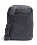 Piquadro Black Square Crossbody bag blue ocean