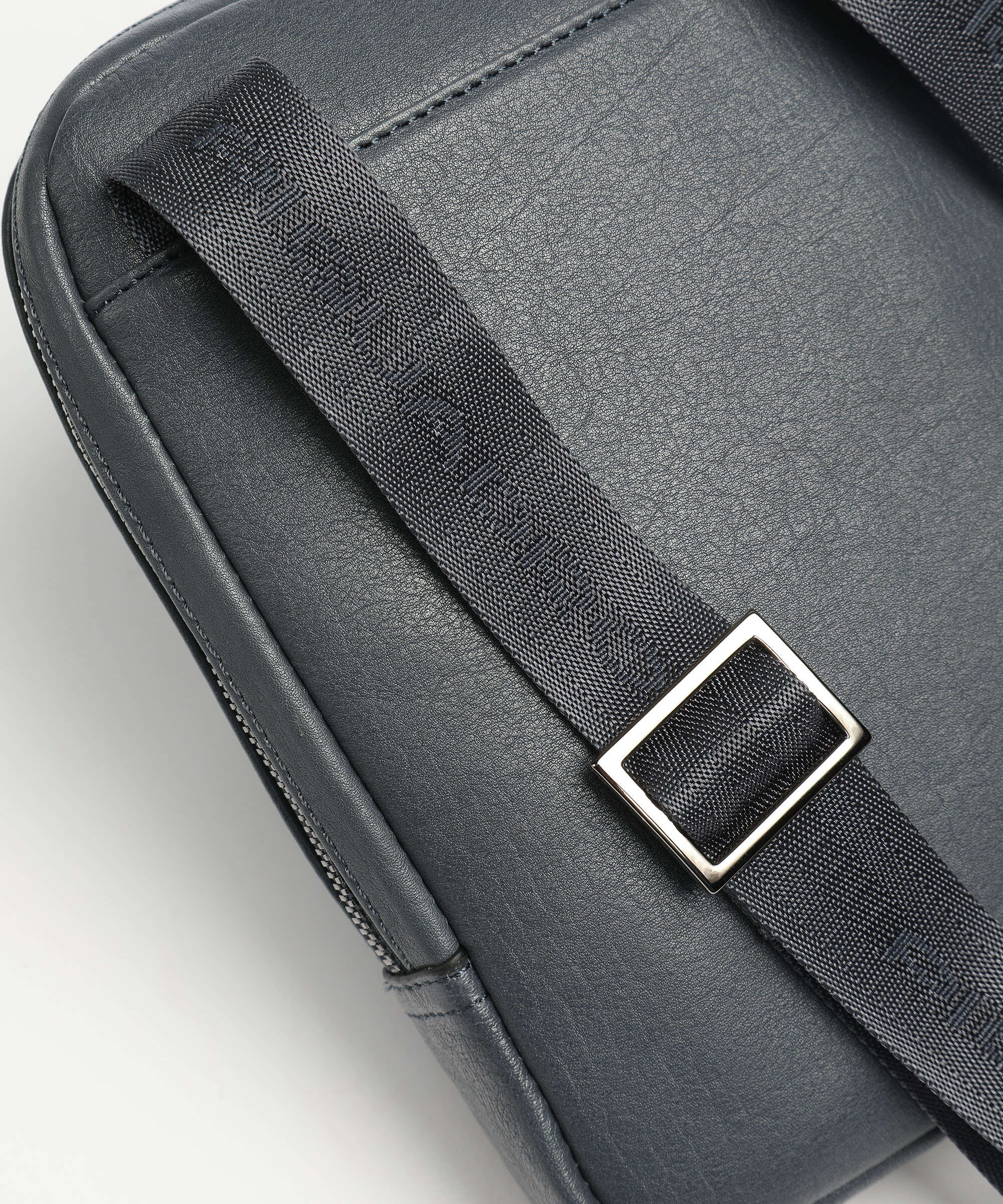 Piquadro Black Square Crossbody bag blue ocean