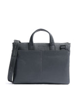 Piquadro Black Square Briefcase blue ocean