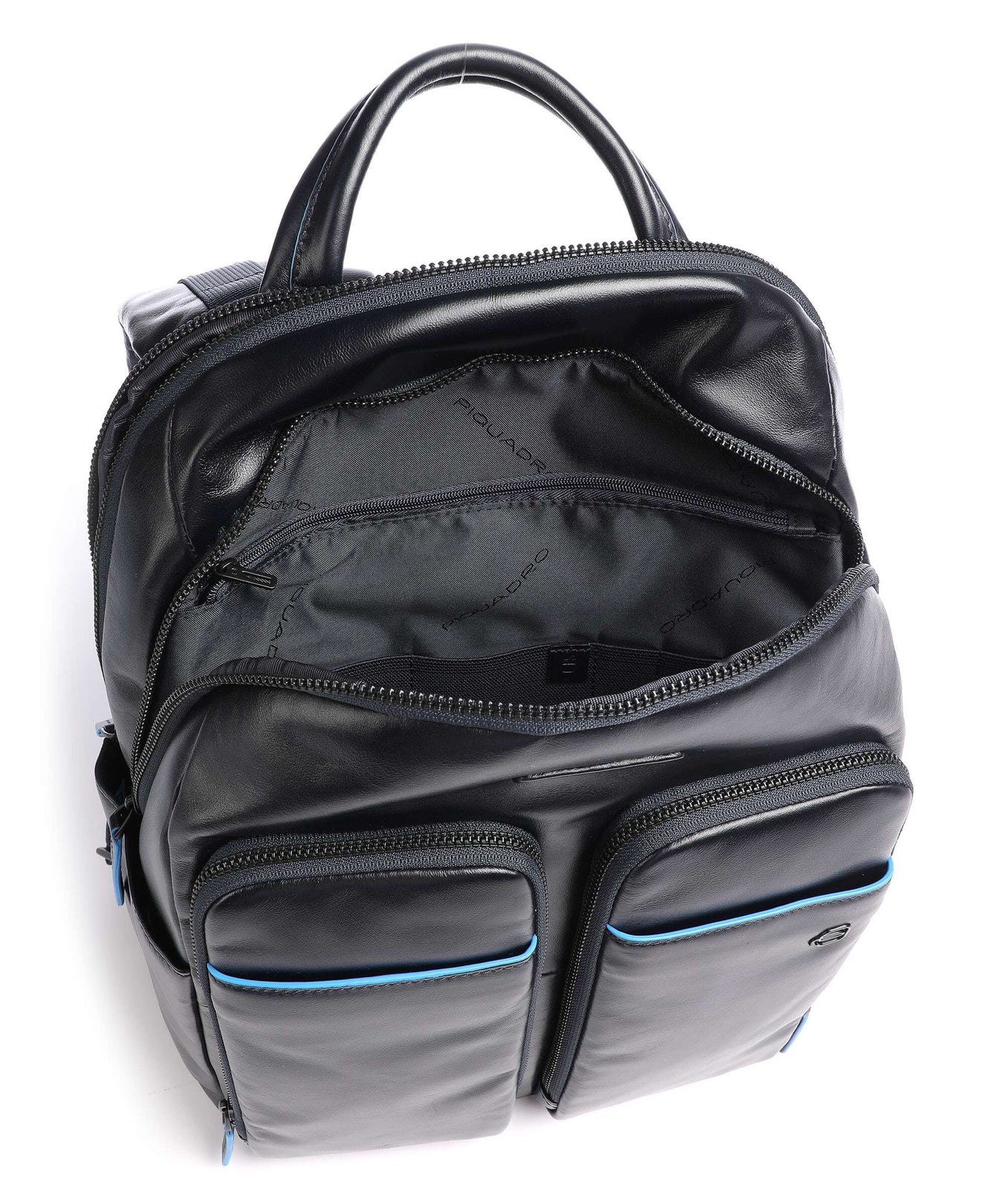 Piquadro Blue Square Revamp RFID Laptop backpack blue