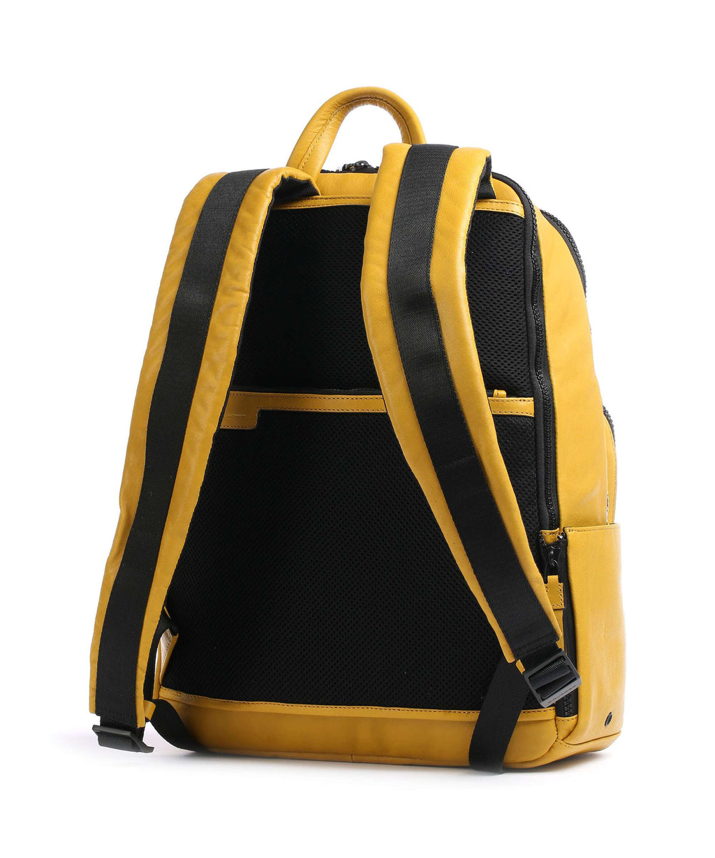 Piquadro Harper Laptop backpack yellow