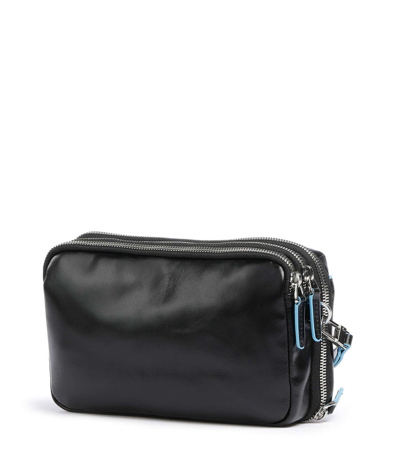 Piquadro Blue Square Wristlet black
