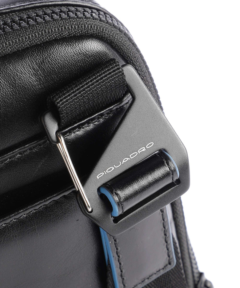 Piquadro Blue Square Revamp Crossbody bag black