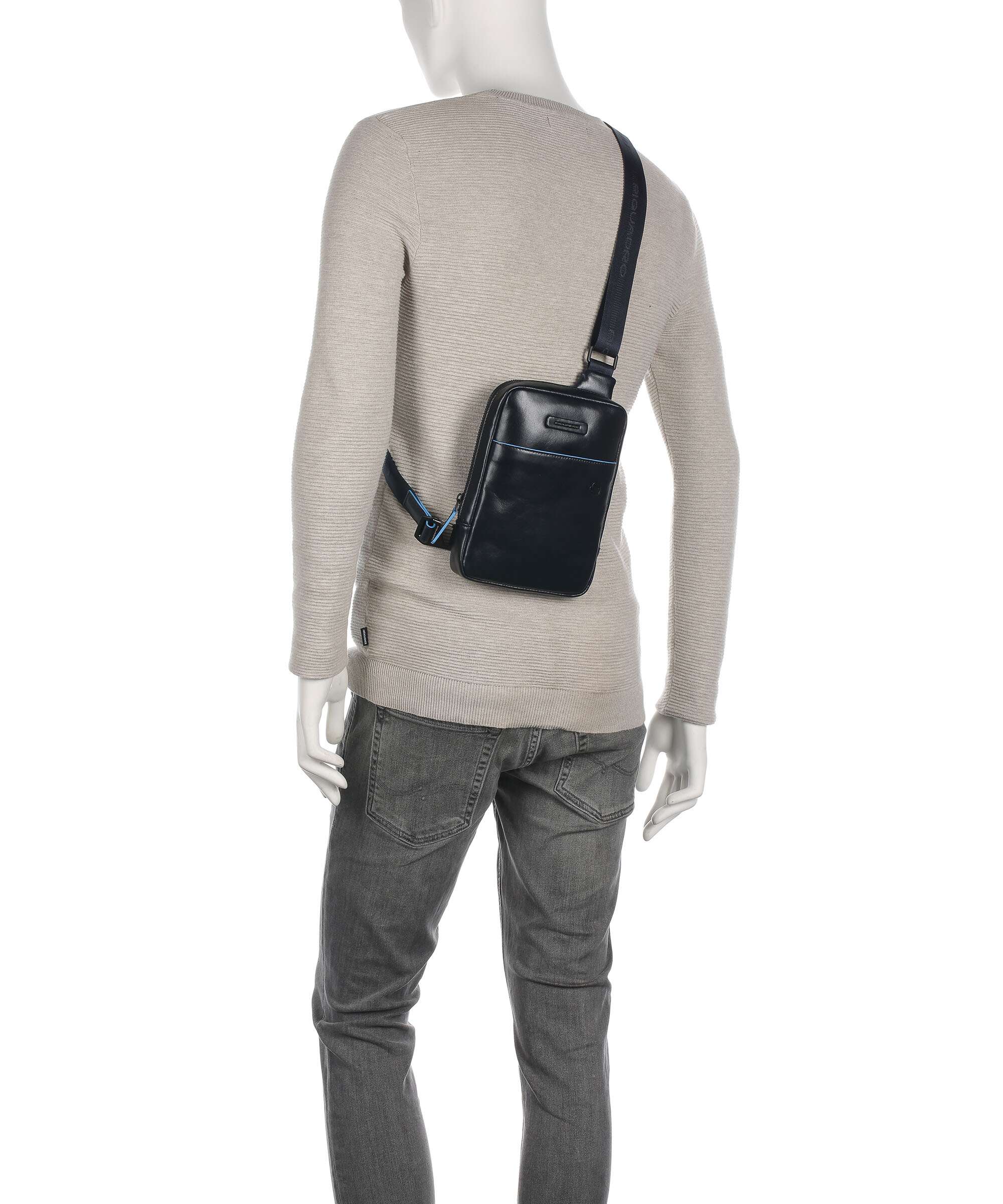 Piquadro Blue Square Revamp Crossbody bag blue