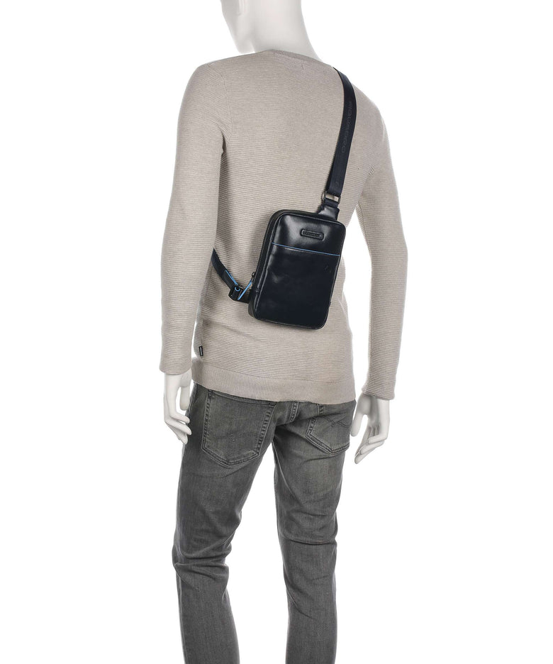 Piquadro Blue Square Revamp Crossbody bag blue