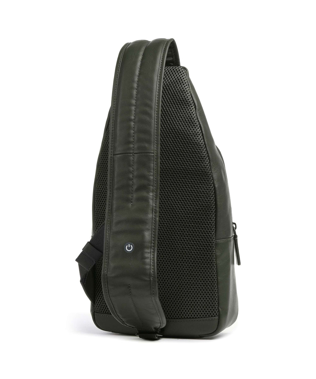 Piquadro Urban LED Sling bag forest green