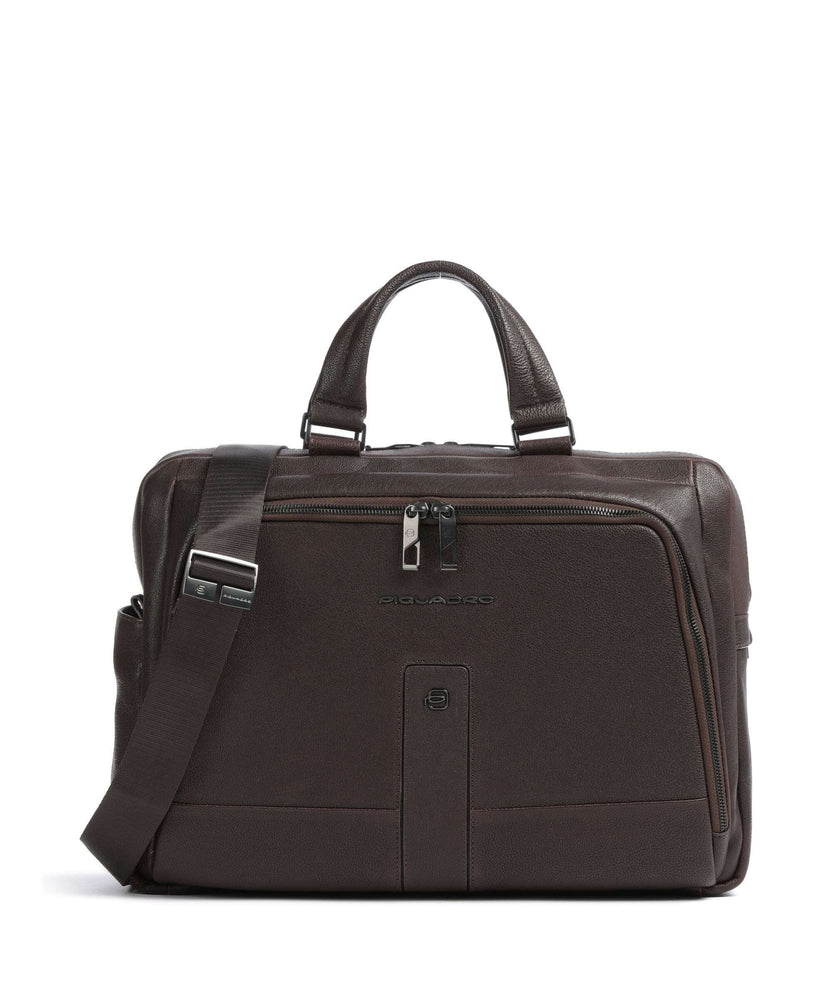 Piquadro Carl 13 Briefcase testa di moro