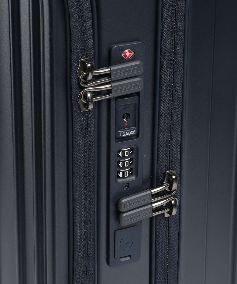 Piquadro PQLM Spinner (4 wheels) mat blue