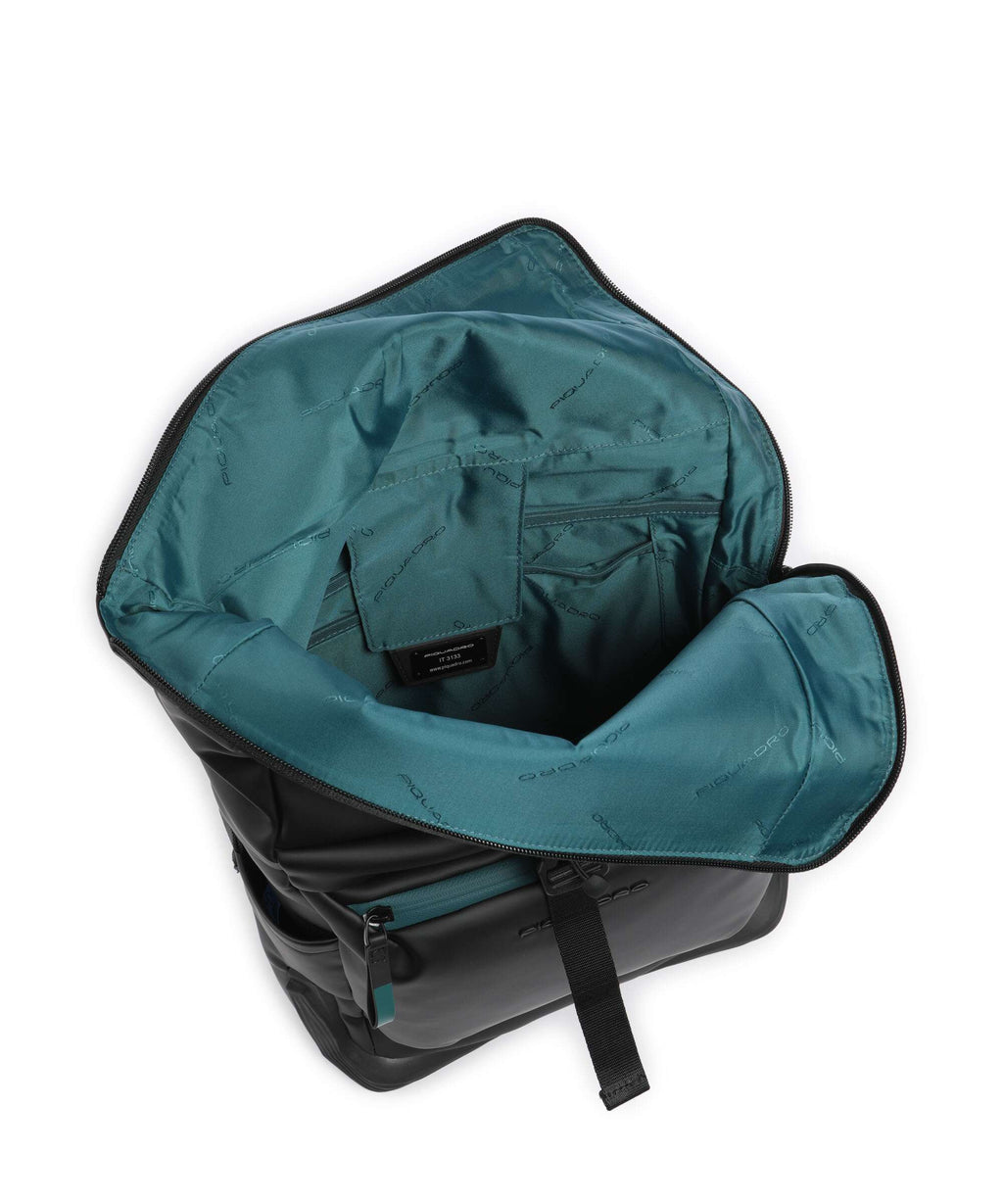 Piquadro Corner 2.0 Rolltop backpack nero