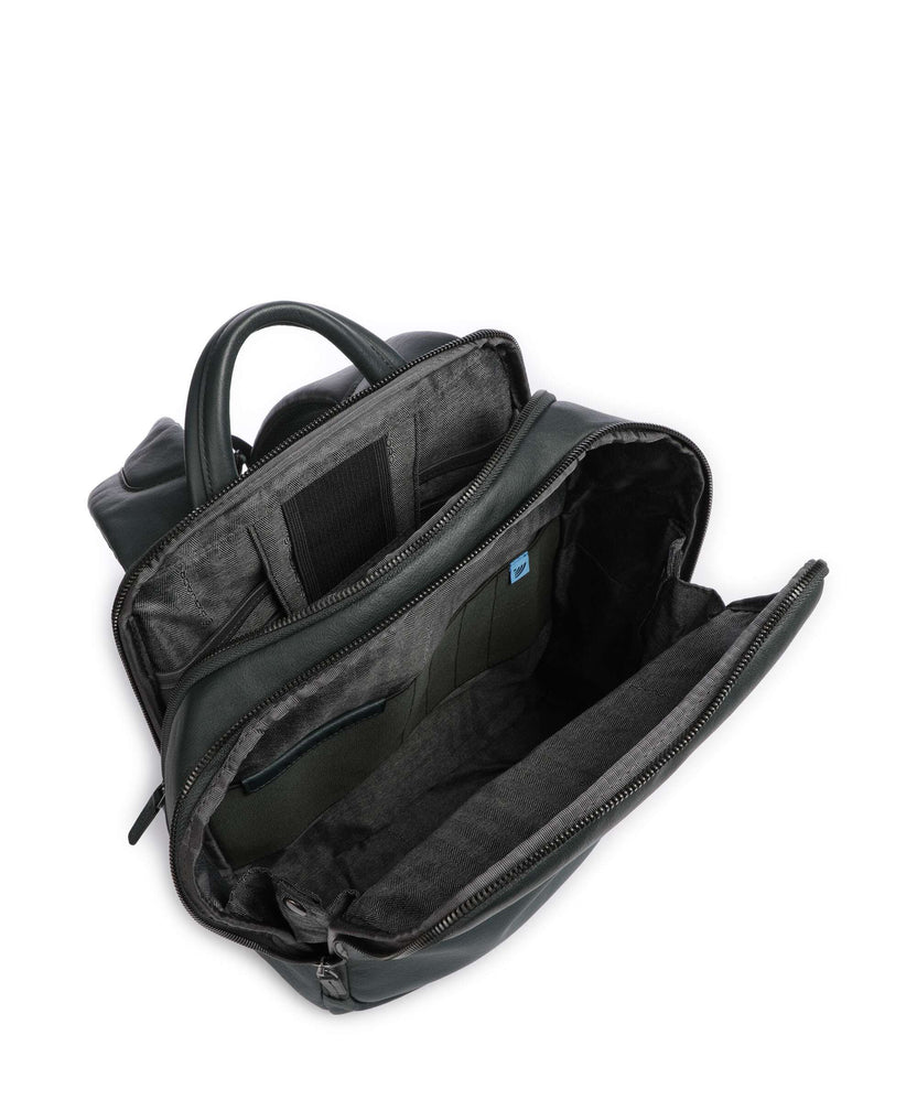 Piquadro Black Square Backpack verde bosco/verde oliva