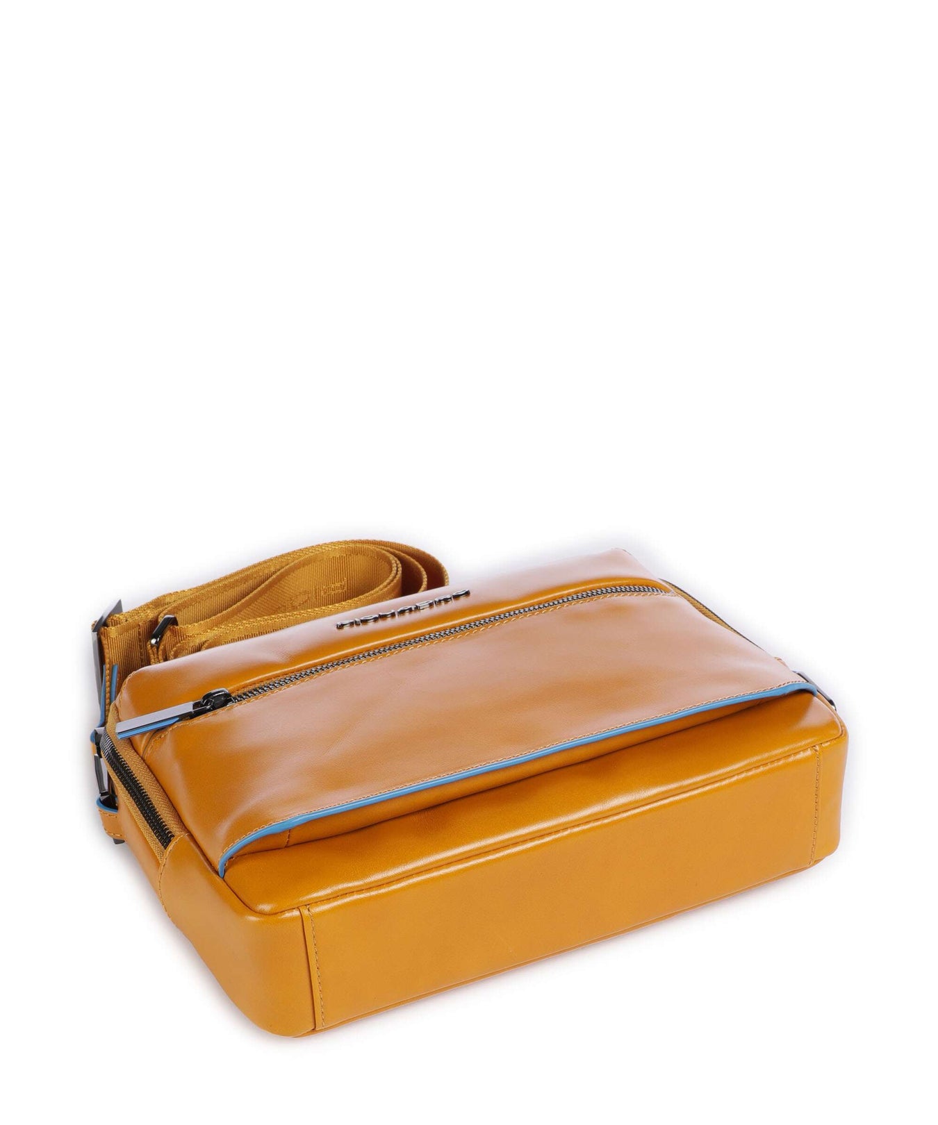 Piquadro Blue Square Crossbody bag giallo zafferano