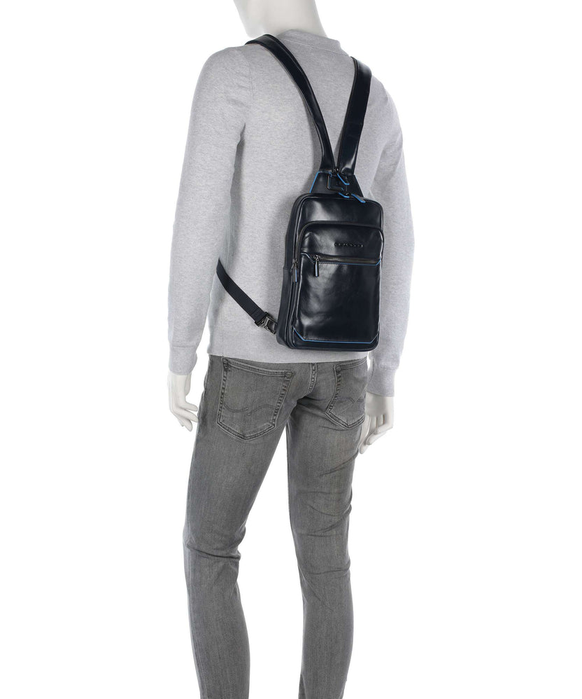 Piquadro Blue Square Sling bag blu notte