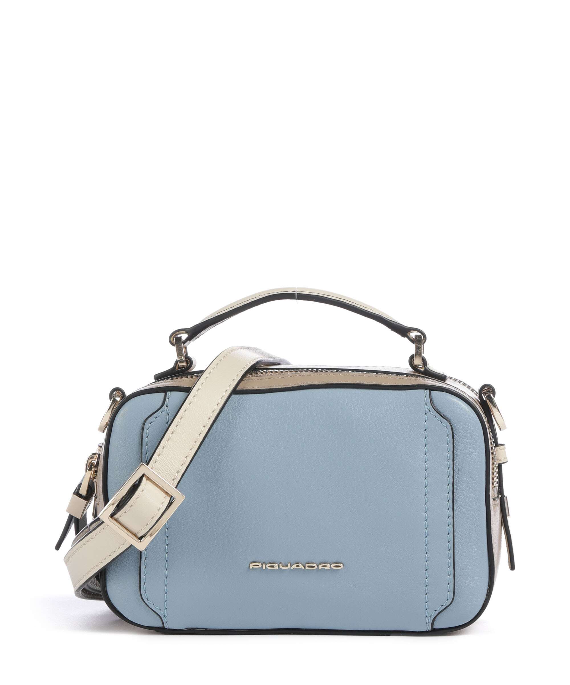 Piquadro W92 Crossbody bag light blue/beige