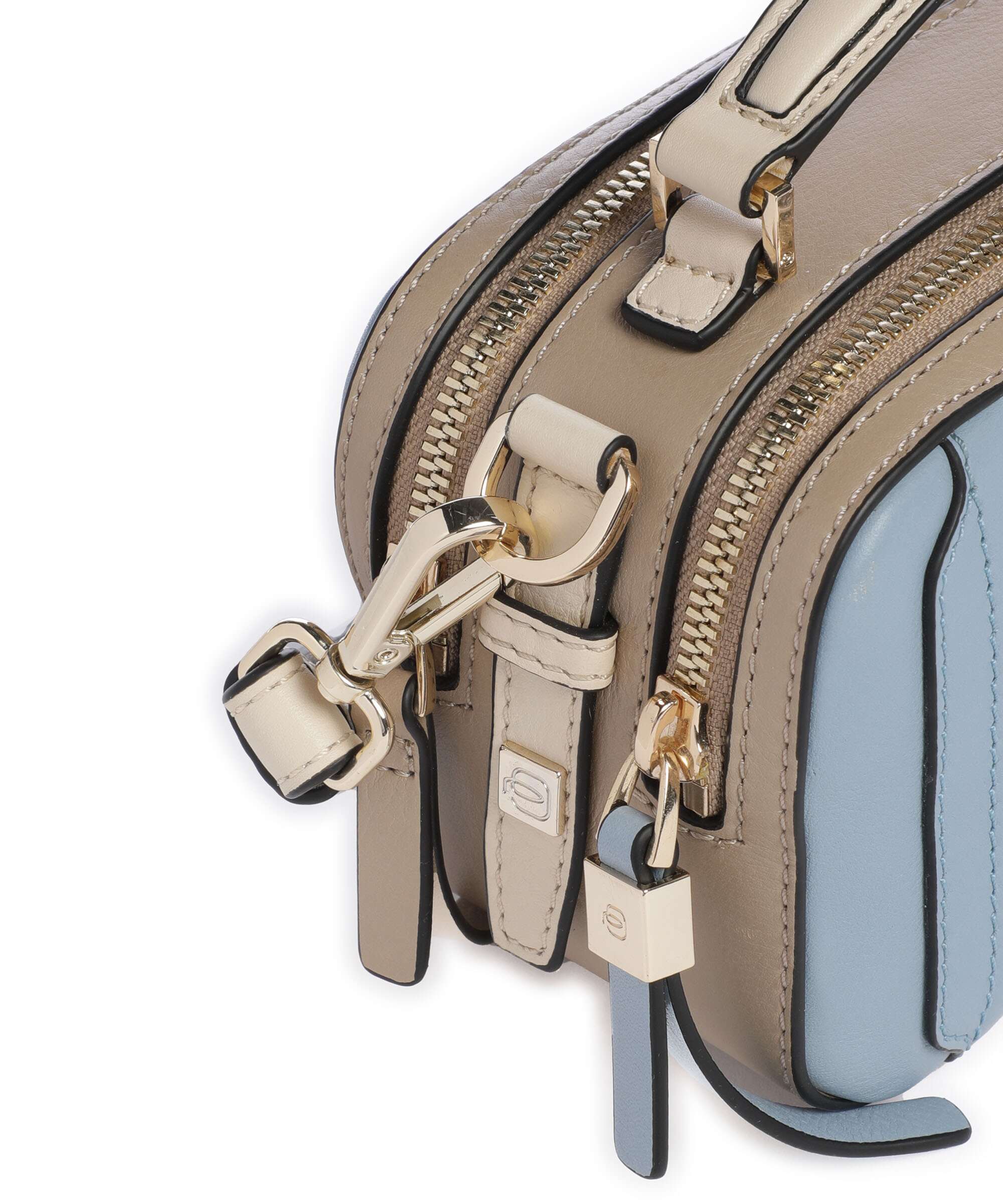Piquadro W92 Crossbody bag light blue/beige