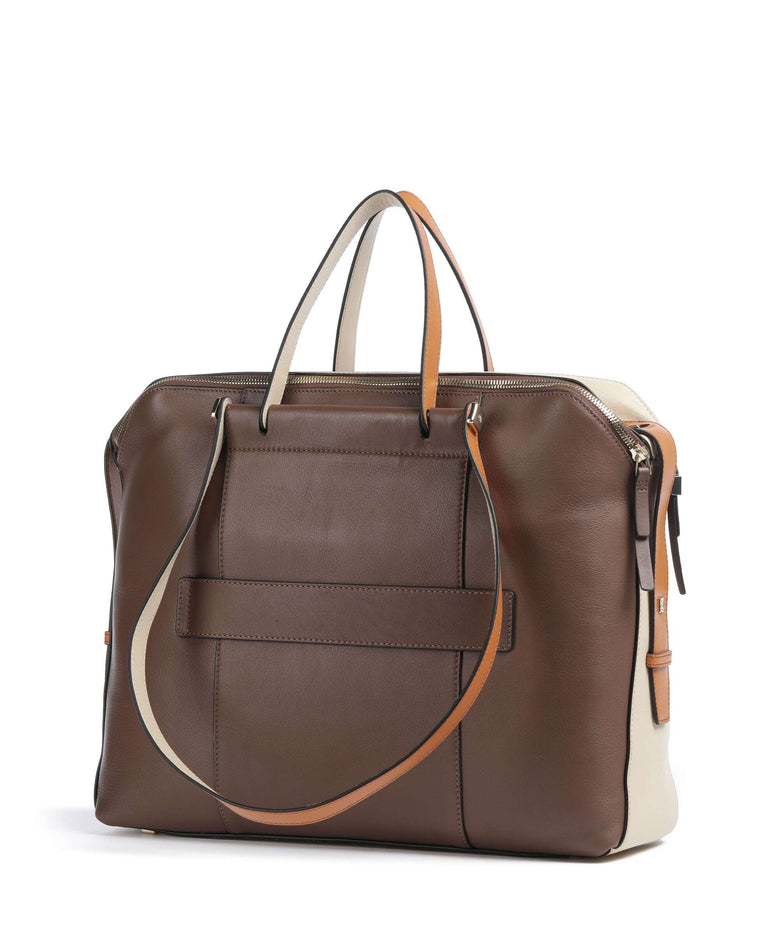 Piquadro Circle Briefcase marrone/beige