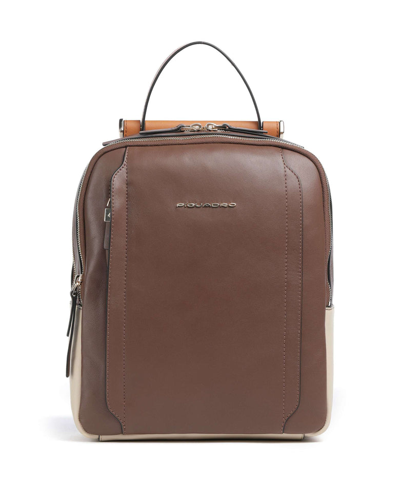 Piquadro Circle Backpack marrone/beige