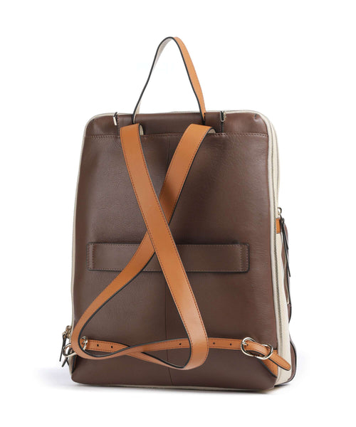 Piquadro Circle Laptop backpack marrone/beige