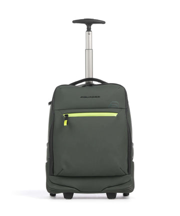 Piquadro C2OW Pyörillä varustetut selkäreput verde
