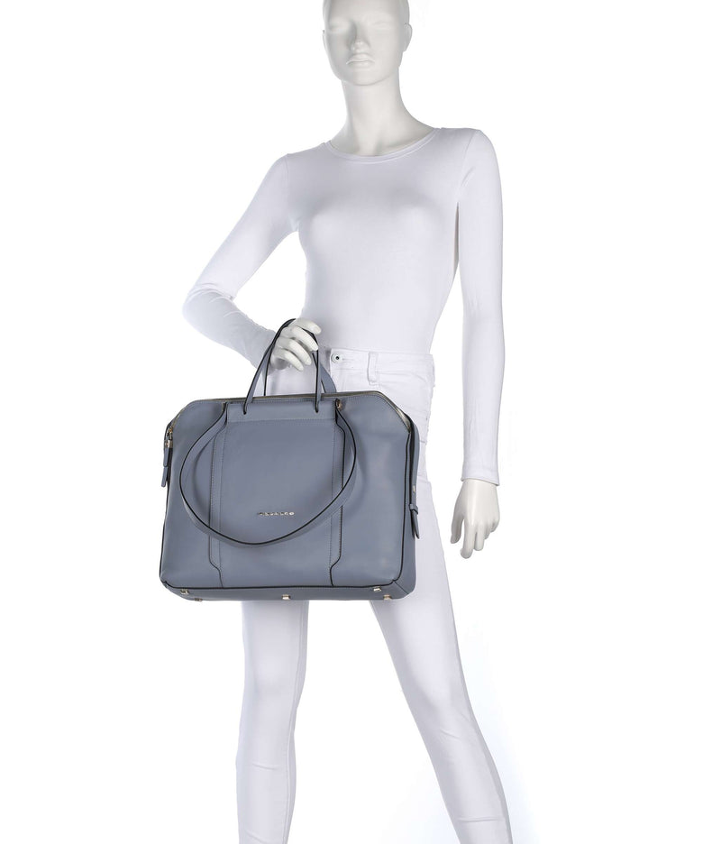 Piquadro W92T Tote bag light blue