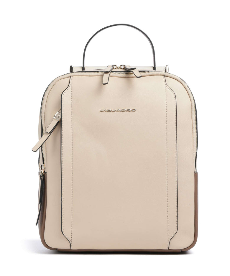 Piquadro Circle Backpack beige/cuoio