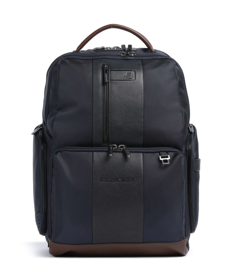 Piquadro Brief 2 Laptop backpack blue/cognac