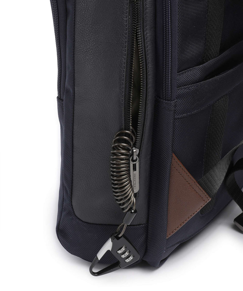 Piquadro Brief 2 Backpack blue/cognac