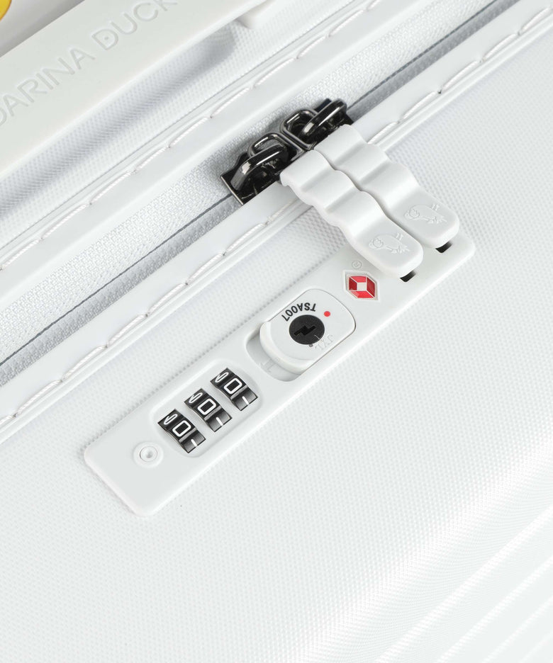 Mandarina Duck Flyduck Spinner (4 wheels) blanc