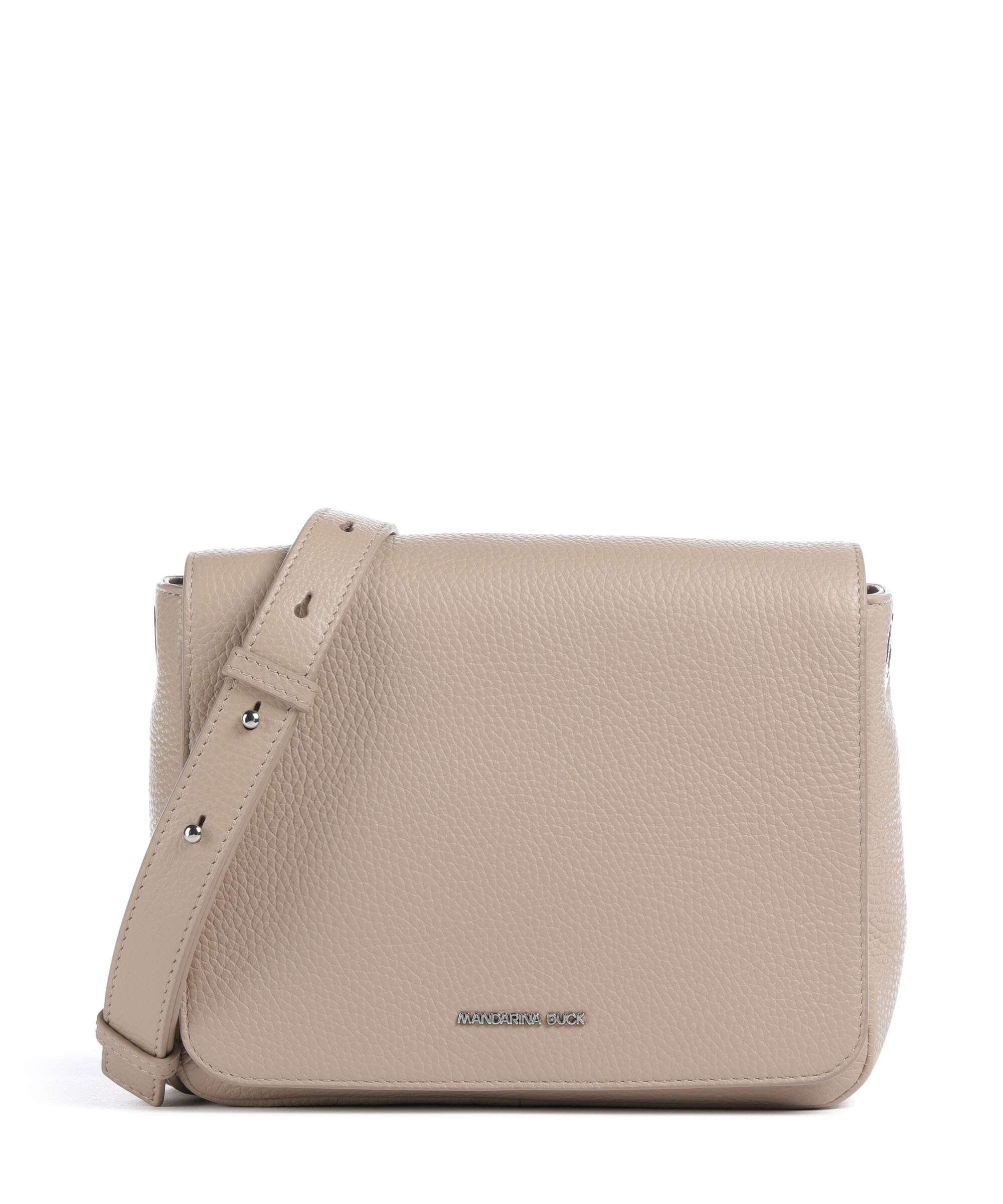 Mandarina Duck Mellow Leather Shoulder bag warm taupe