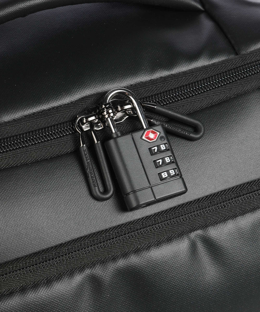 Mandarina Duck Eco Coated Backpack with wheels black