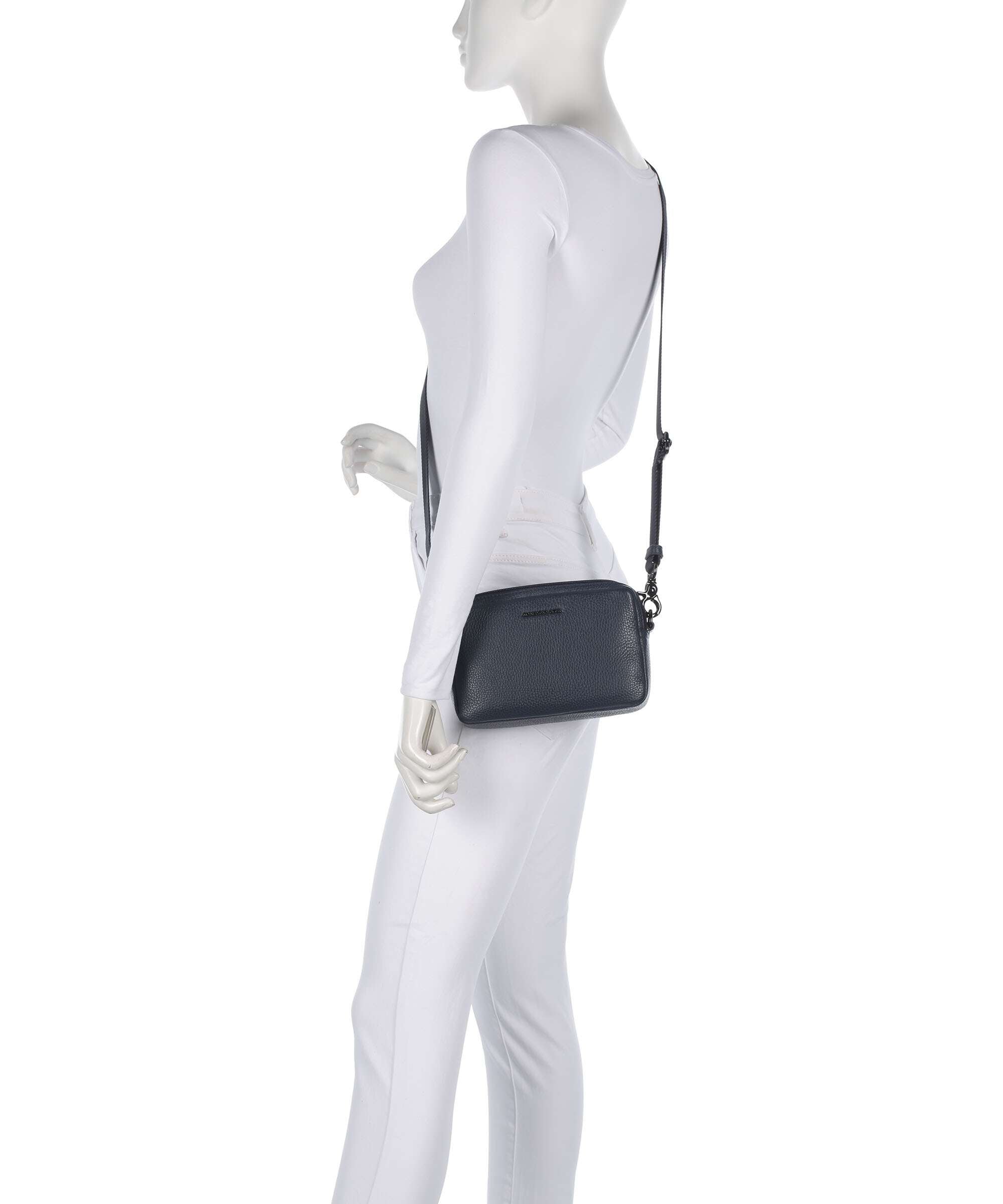 Mandarina Duck Mellow Leather Crossbody bag dress blue