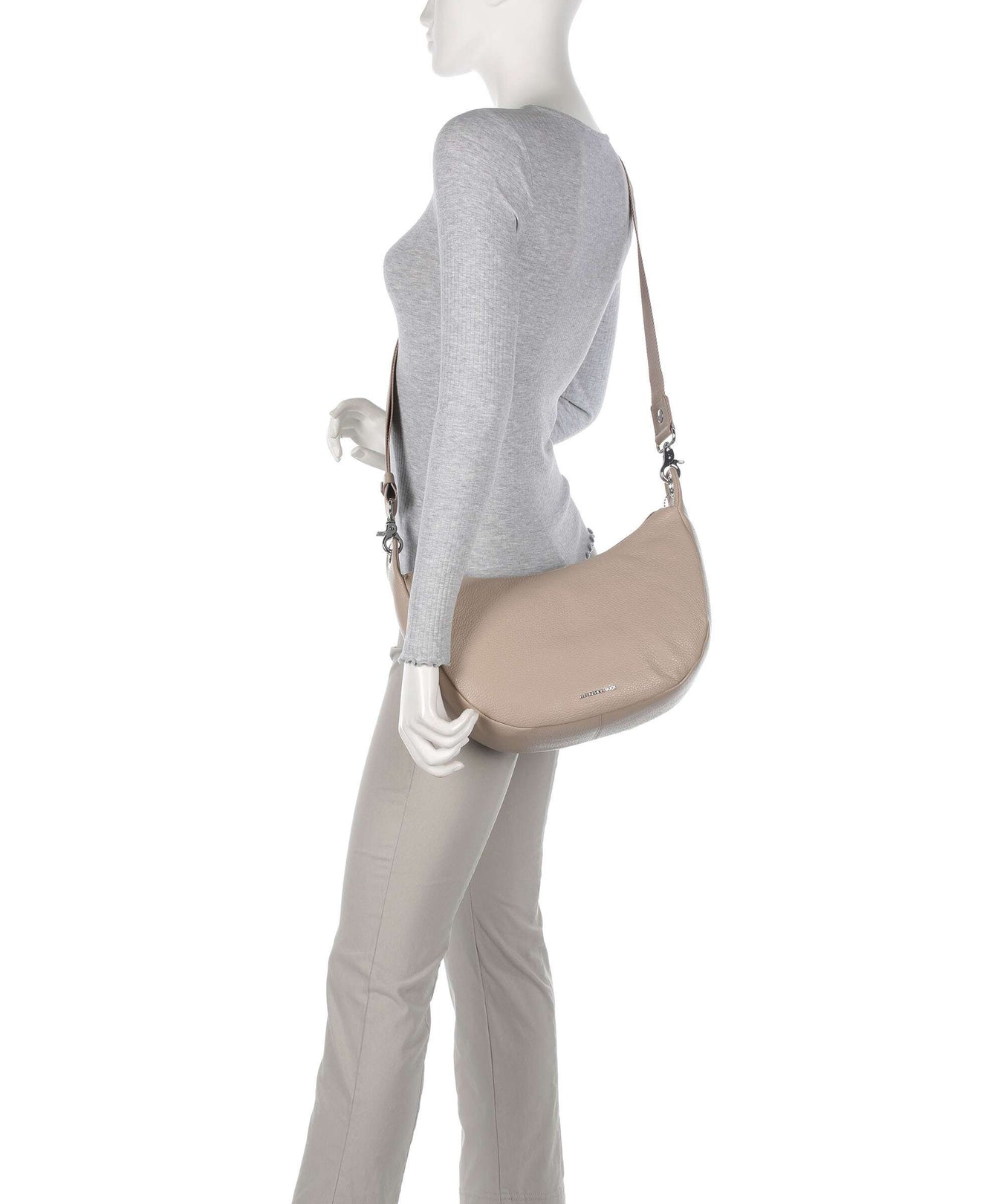 Mandarina Duck Mellow Leather Shoulder bag warm taupe