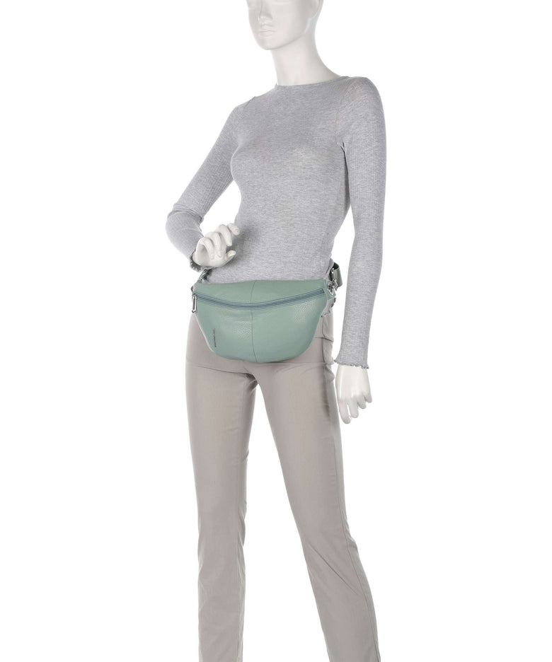 Mandarina Duck Mellow Leather Belt bag iceberg green
