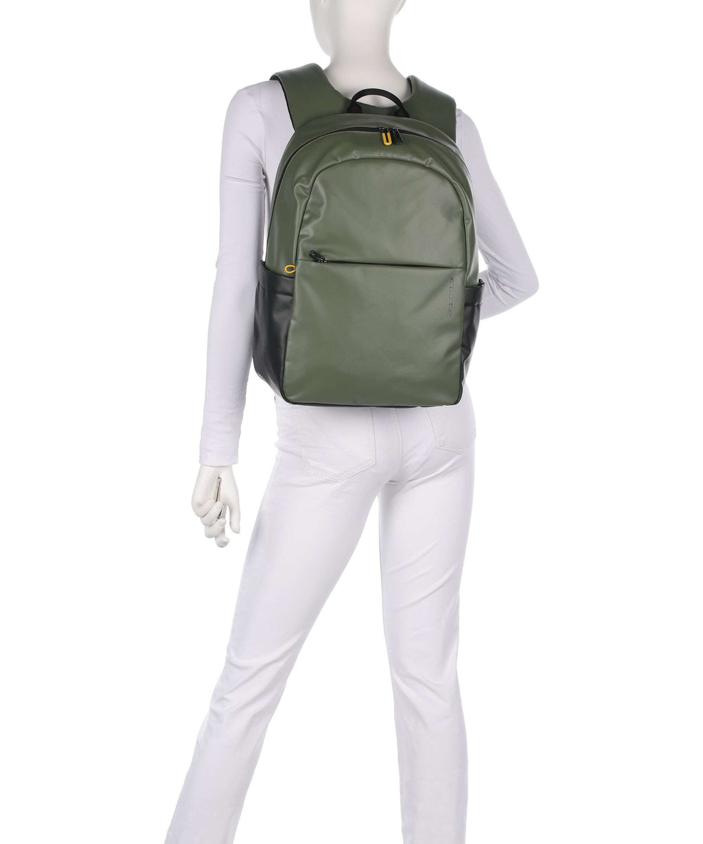 Mandarina Duck Eco Coated Laptop backpack pine green