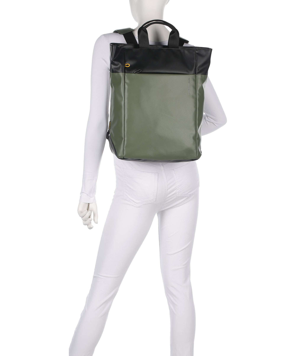 Mandarina Duck Coated Backpack pine green