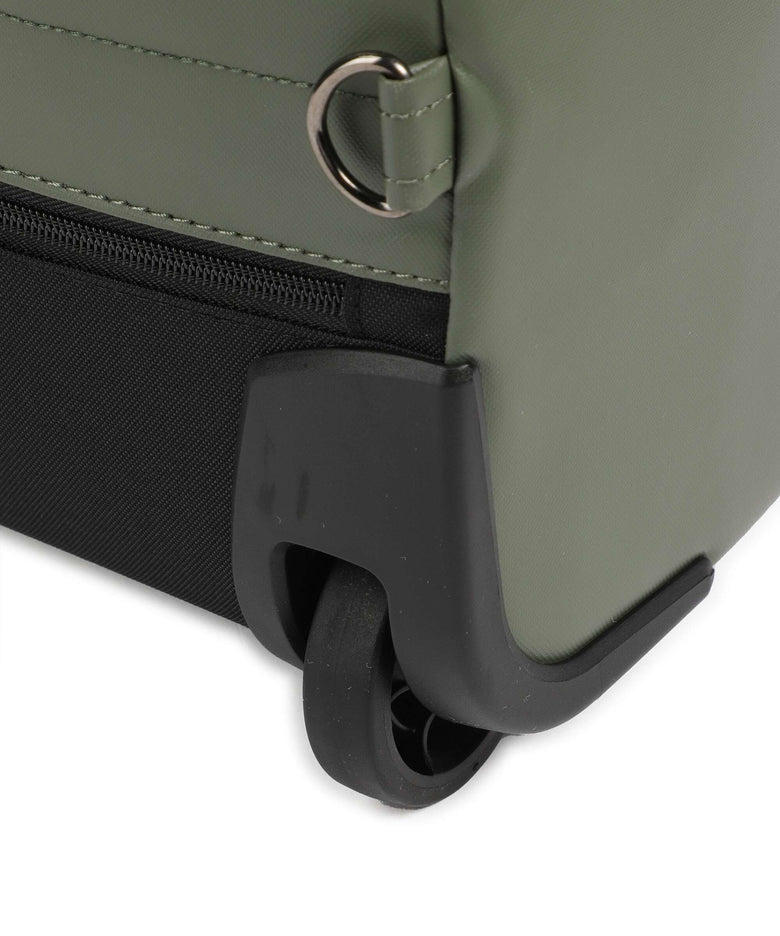 Mandarina Duck Eco Coated Backpack with wheels pine green