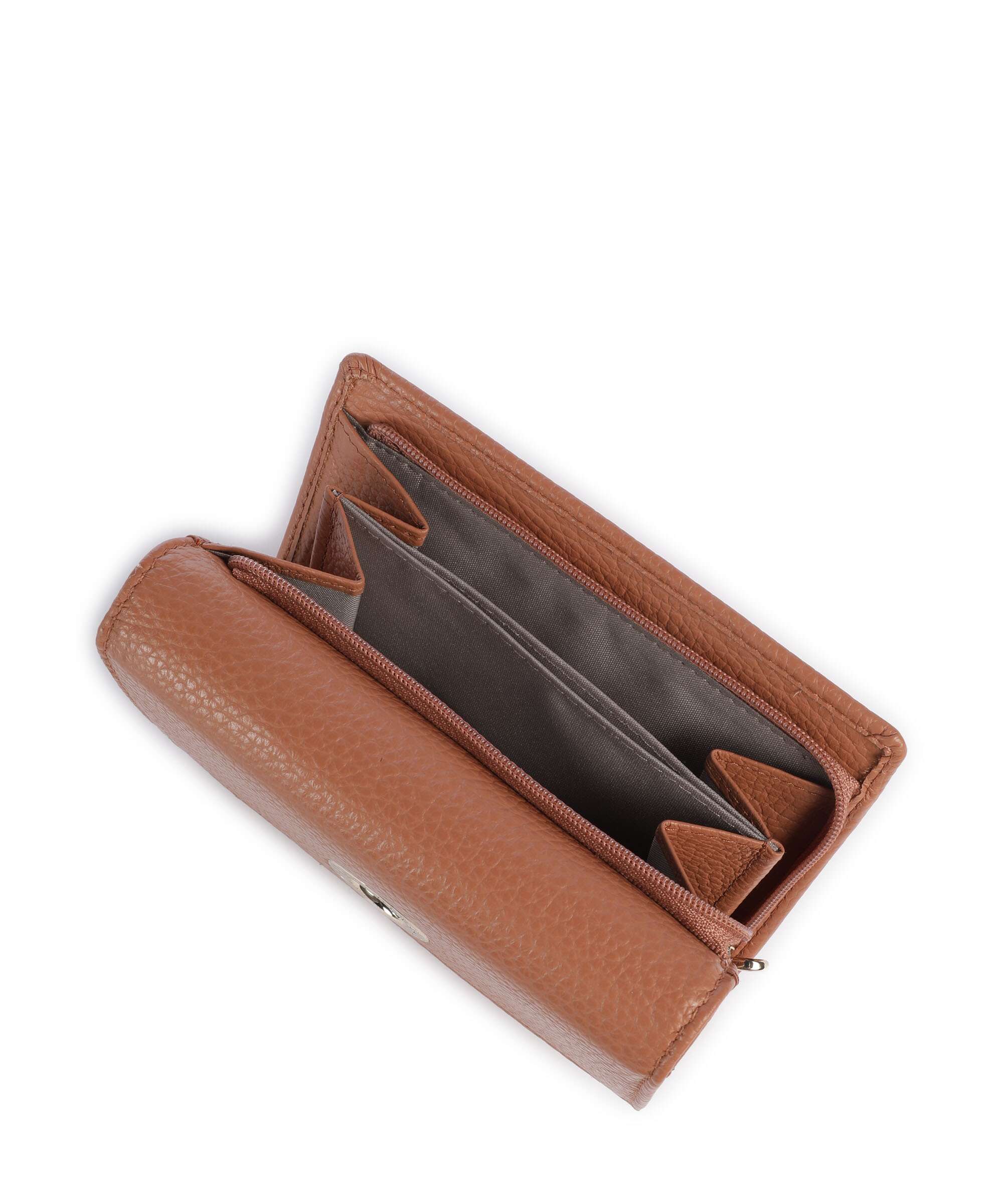 Mandarina Duck Mellow Leather Wallet pecan nut