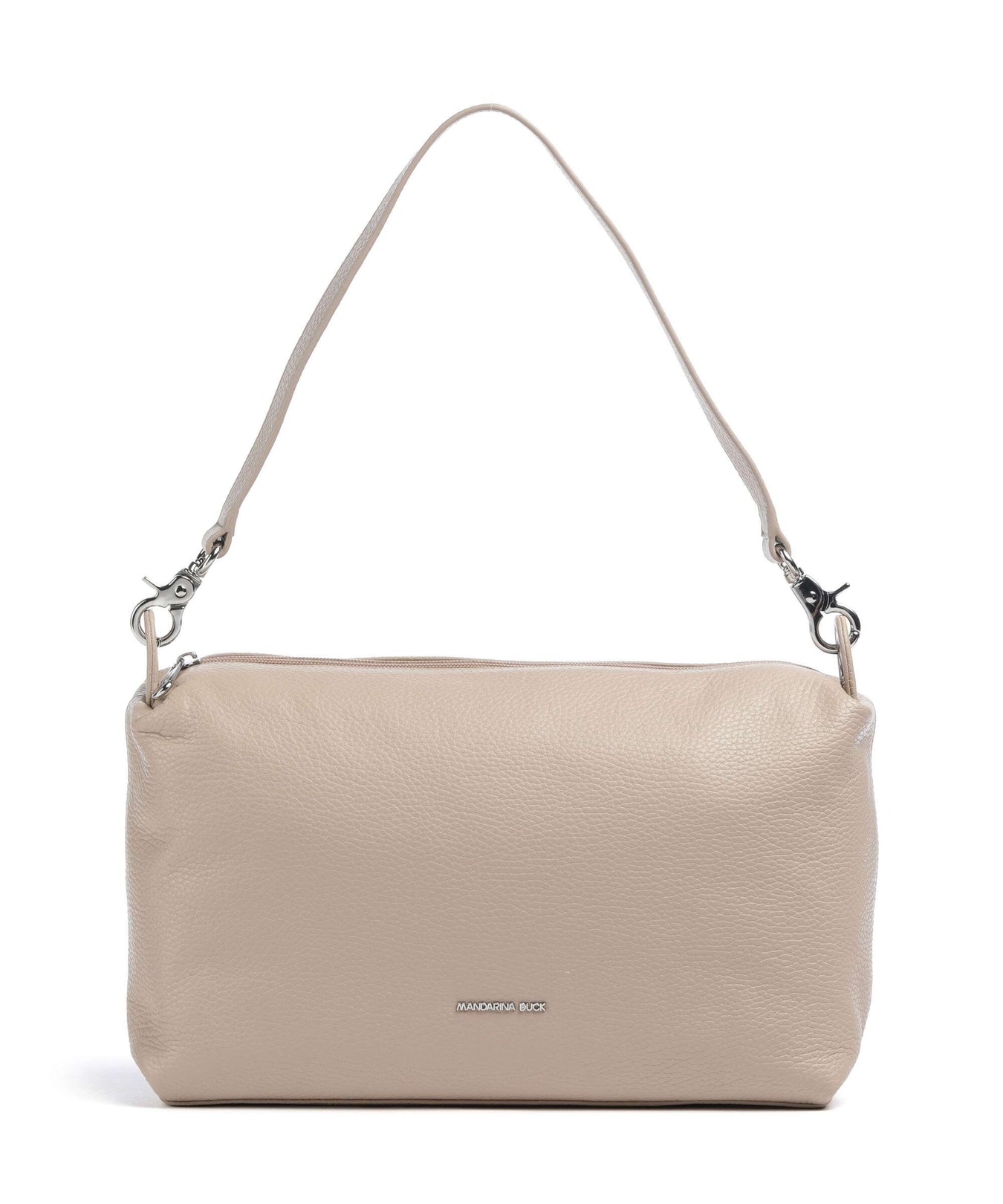 Mandarina Duck Mellow Leather Shoulder bag warm taupe
