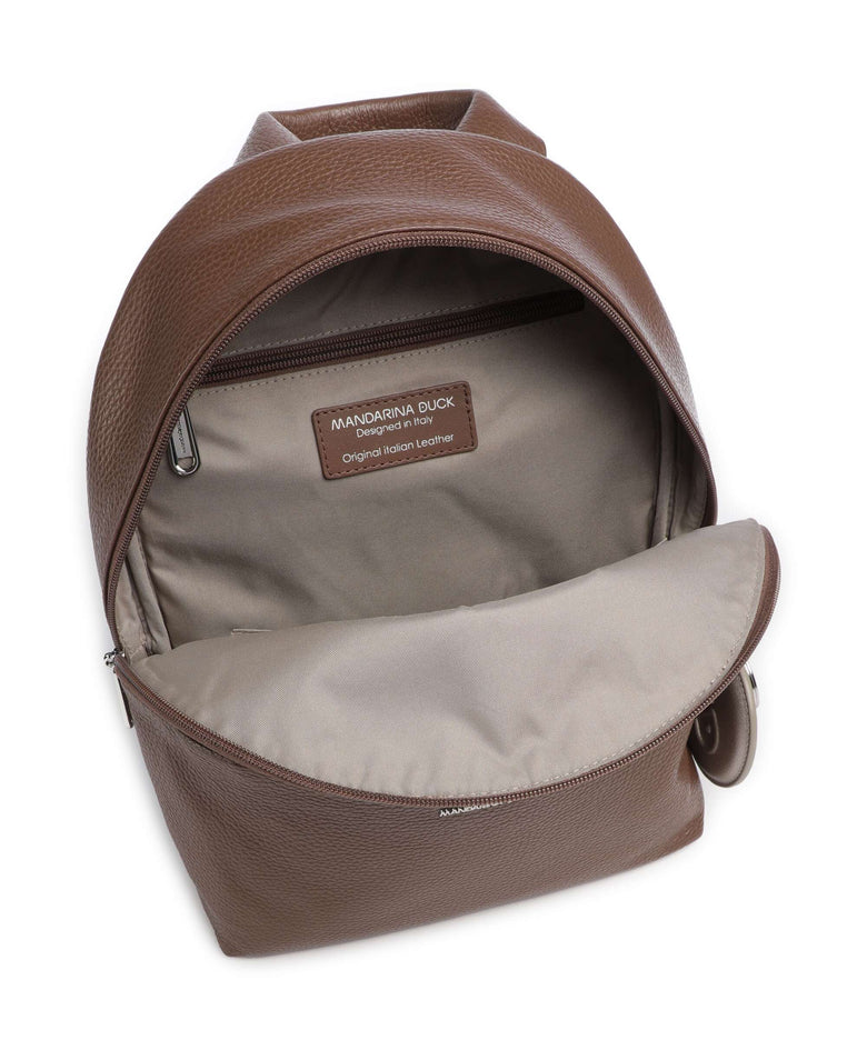Mandarina Duck Mellow Leather Backpack milk chocolate