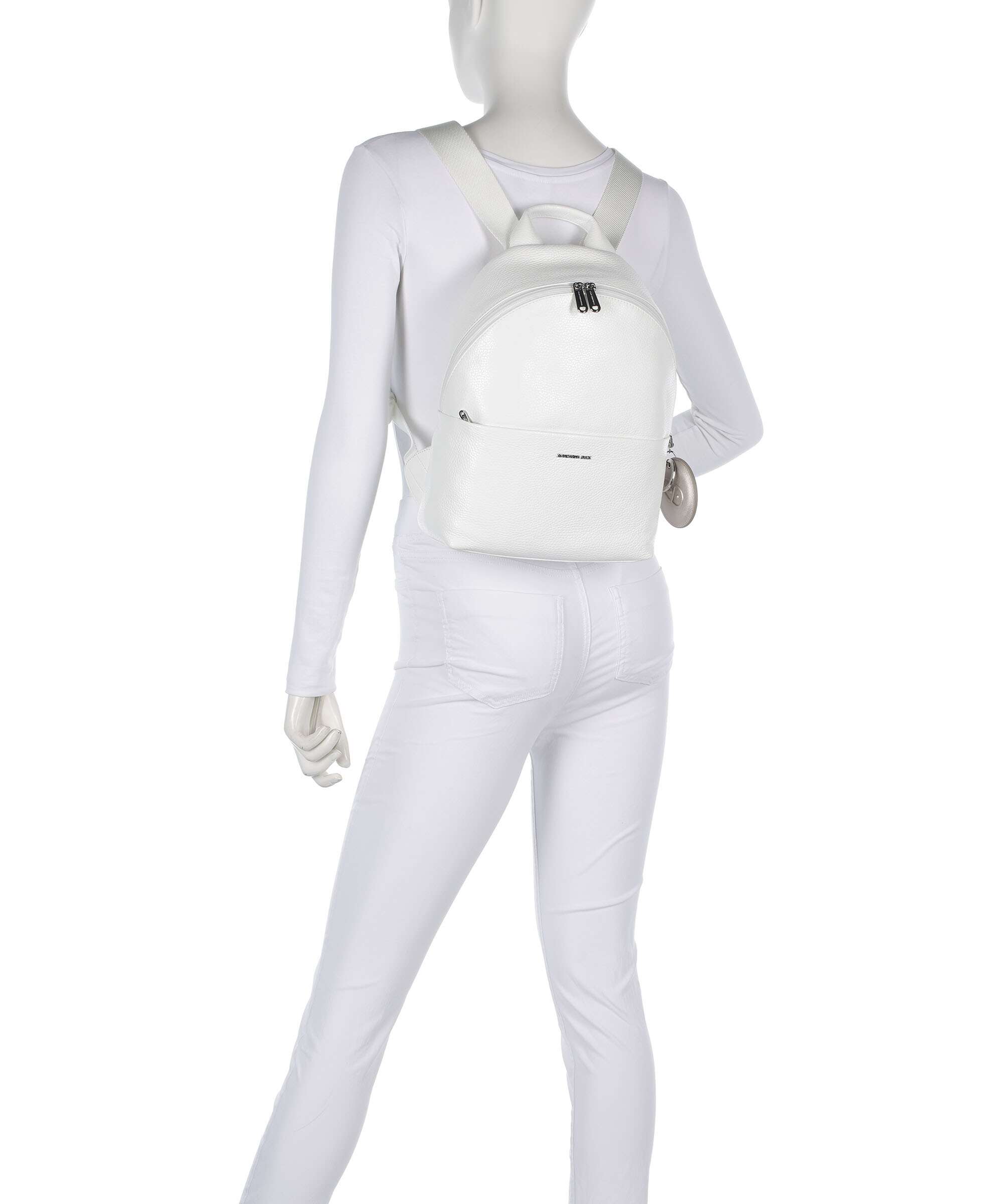 Mandarina Duck Mellow Leather Backpack blanc