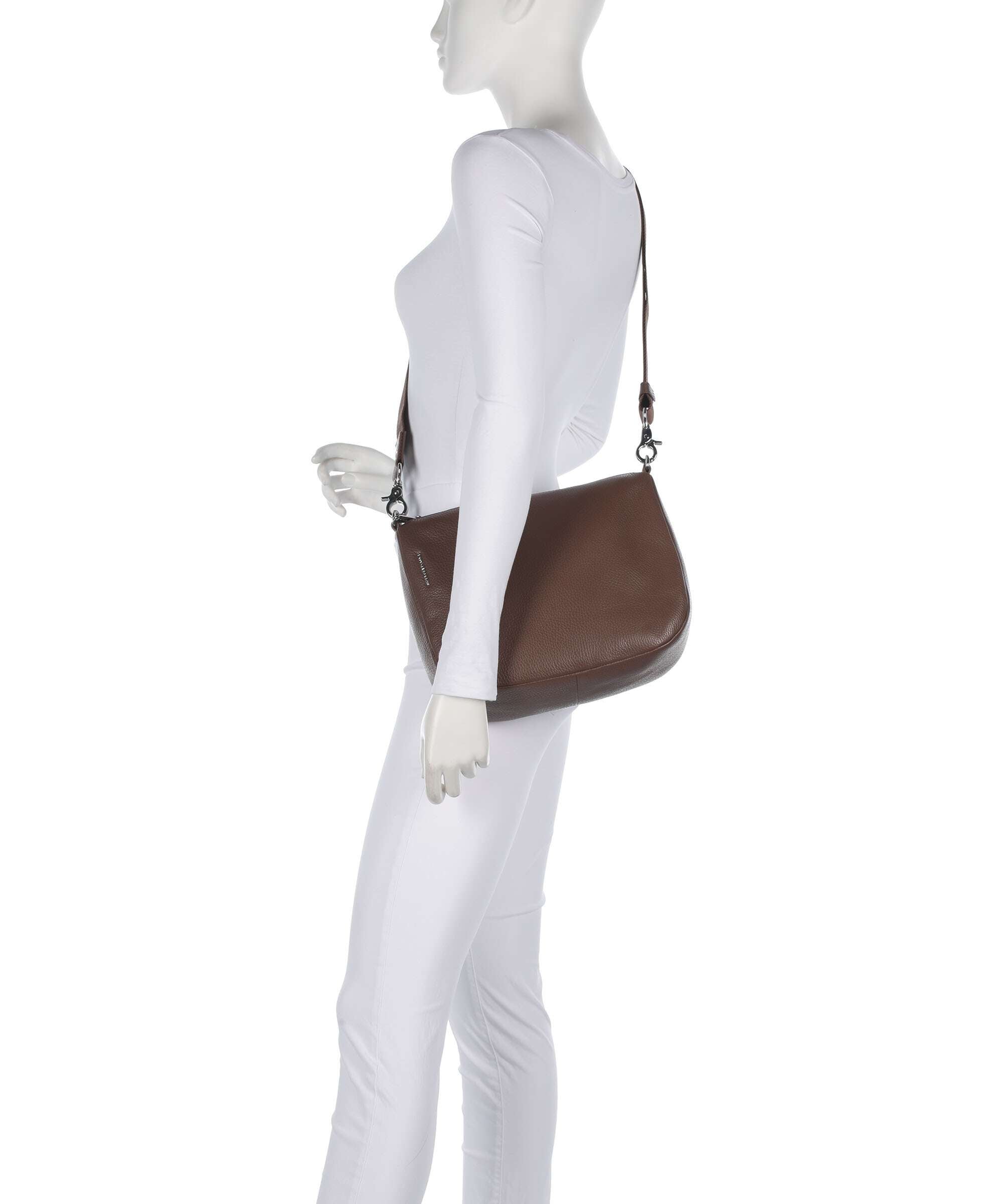 Mandarina Duck Mellow Leather Crossbody bag milk chocolate